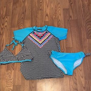 Target Bikini, bottoms, and rashguard